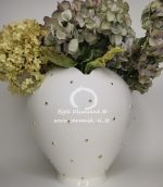 Keramikinė širdies formos vaza Koralas